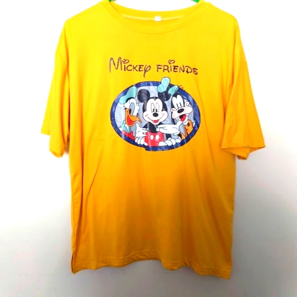 MICKEY AND FRIENDS | T Shirt Yellow Size XL